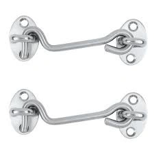 Are there different styles available for metal door lock hooks?