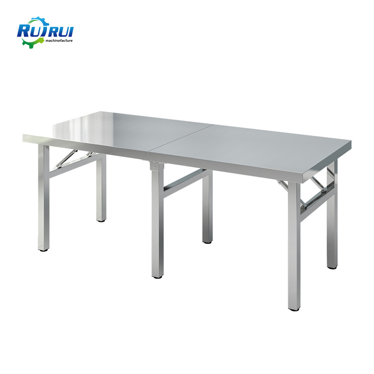 Multi-purpose stainless steel folding table workbench
