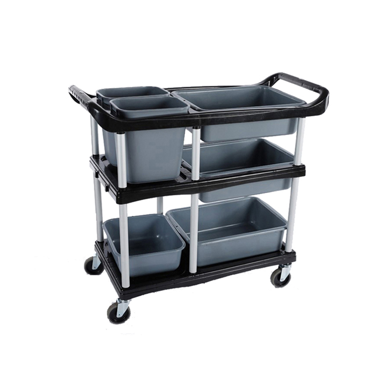 Best Hotel Dish Cleaning Cart Trolley With Barrel