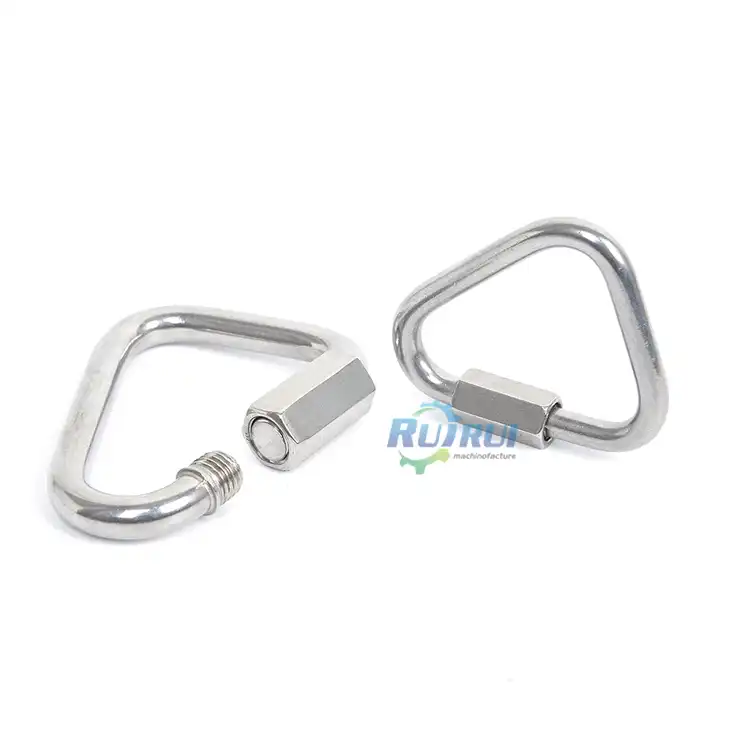 Stainless Steel Link Locking Triangle Type Carabiner